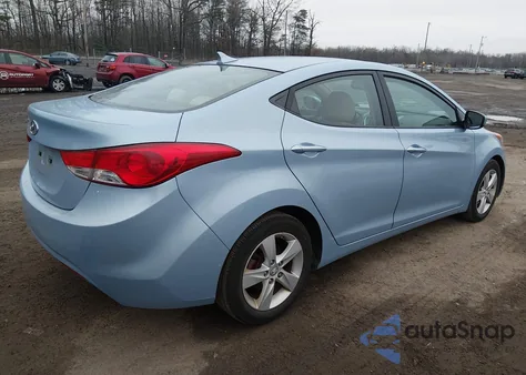 2012 Hyundai Elantra Gls (Ulsan Plant) from USA, damaged, VIN KMHDH4AE7CU338581